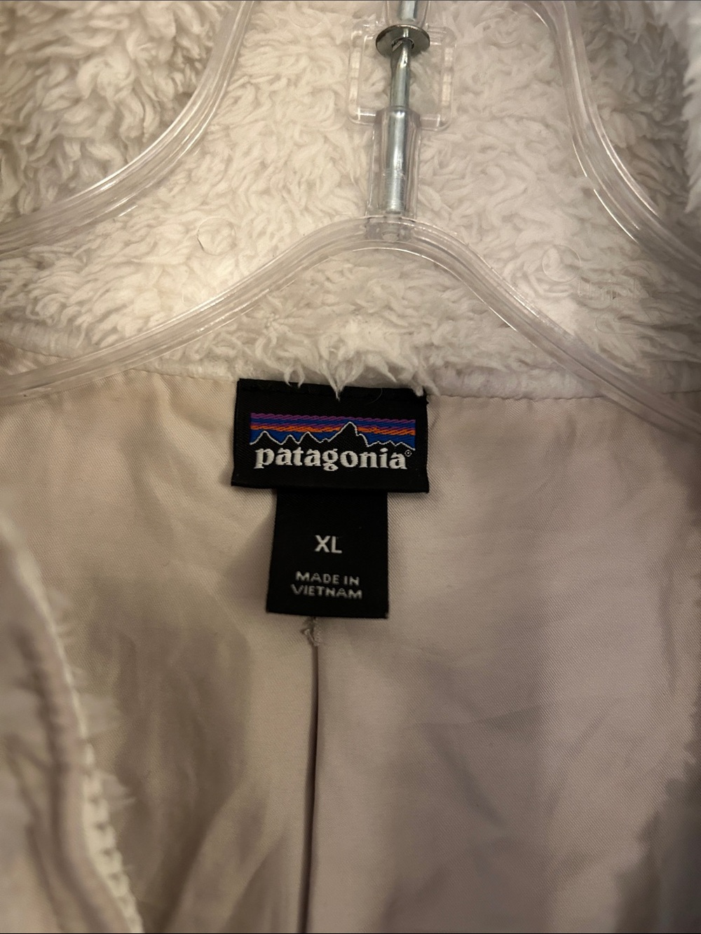 Patagonia Cream Sherpa Fleece Jacket - Picture 2 of 4